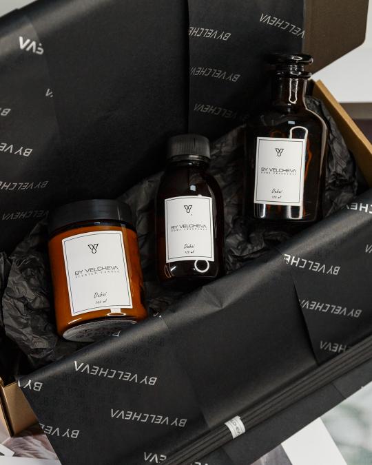 Gift set Diffuser/refill 125 ml + scented candle 160 ml