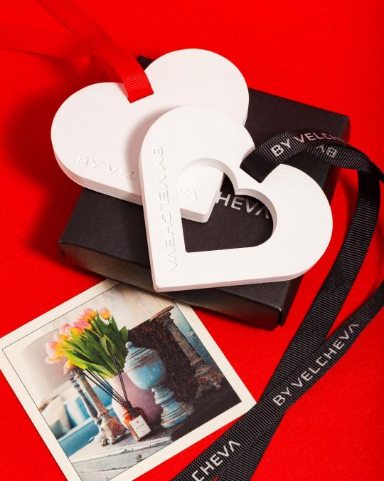 Solid heart air freshener