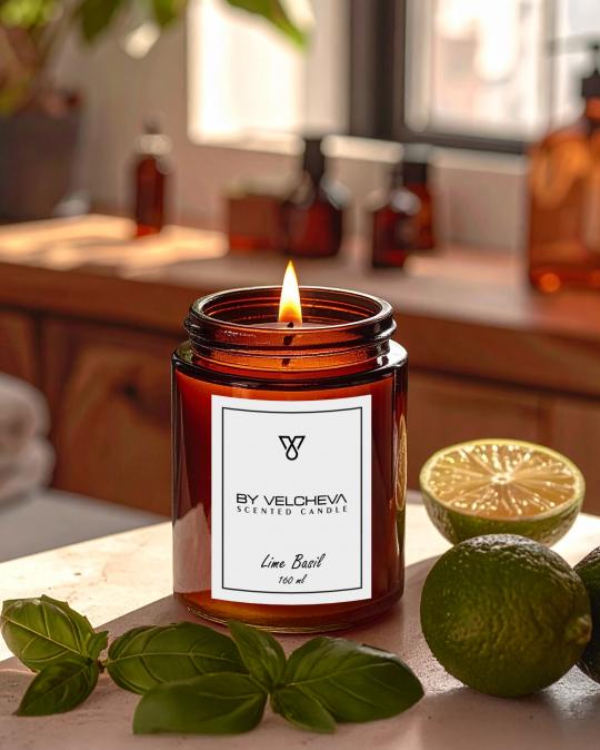 LIME BASIL - Aroma candle