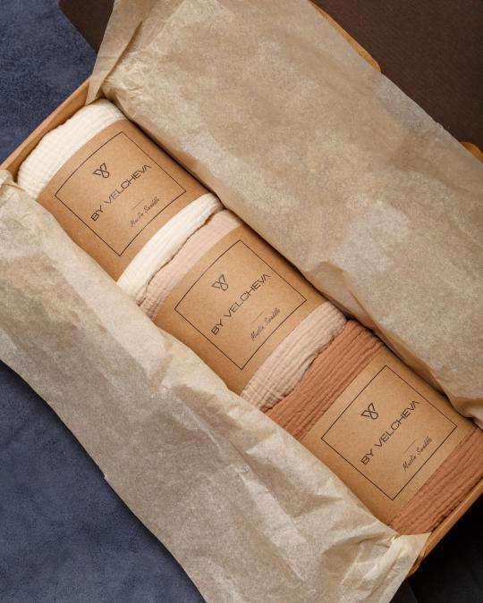 Muslin blanket BY VELCHEVA